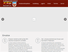Tablet Screenshot of kfv-bayreuth.de
